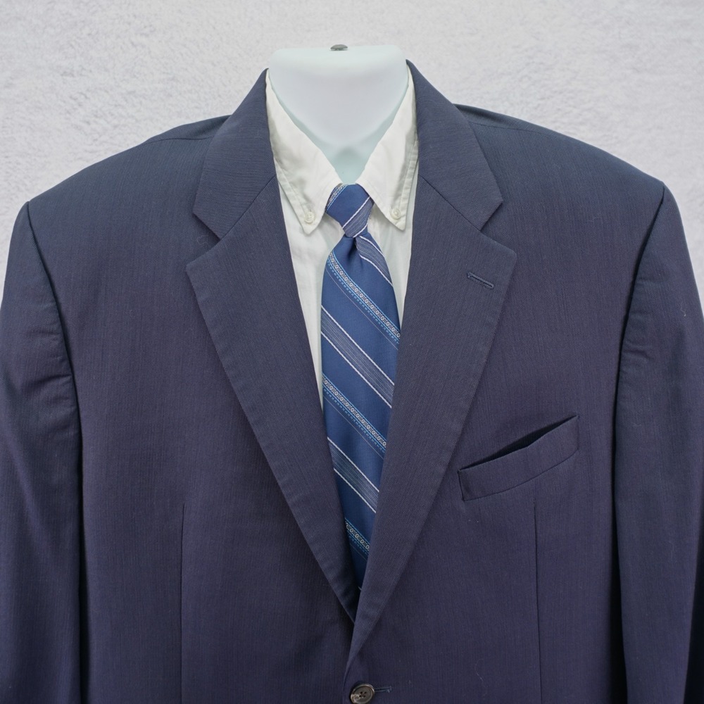 Ralph Lauren Blue Label Wool Cashmere Blazer Blue Birdseye 46L Tagged 48R‎
